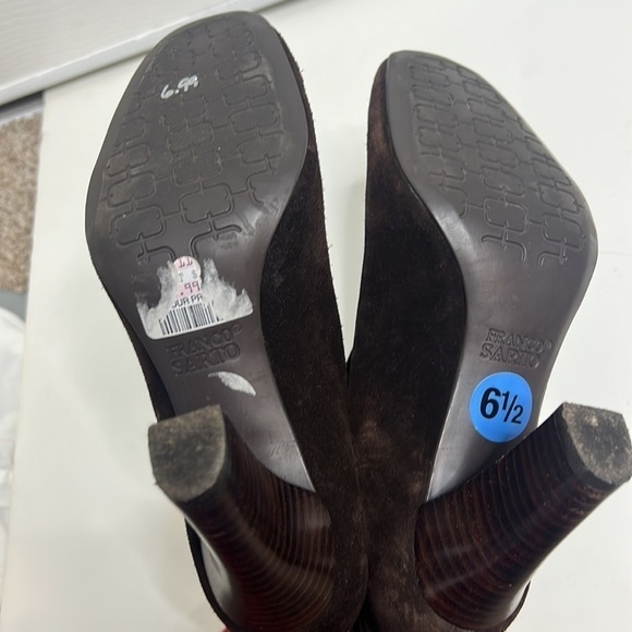 Franco Sarto Limber Brown Booties 6.5M Heel - Picture 4 of 7